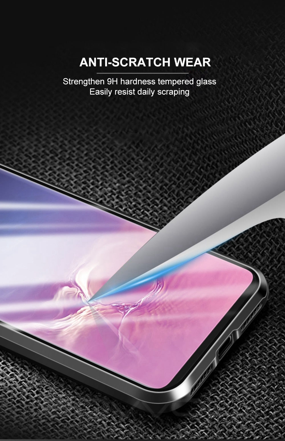 Magnetic Case for Samsung Galaxy (Double Sided) - S10 Plus, S9, S8, Note 9, 8 - Perfenq