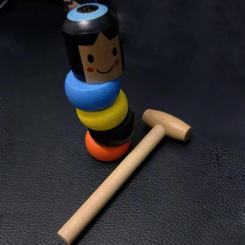 Wooden Stubborn Man Toy - Perfenq