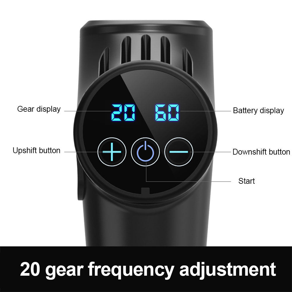 4 in 1 Electric Deep Tissue Massage Gun for Muscle Relaxation & Pain Relief - Perfenq
