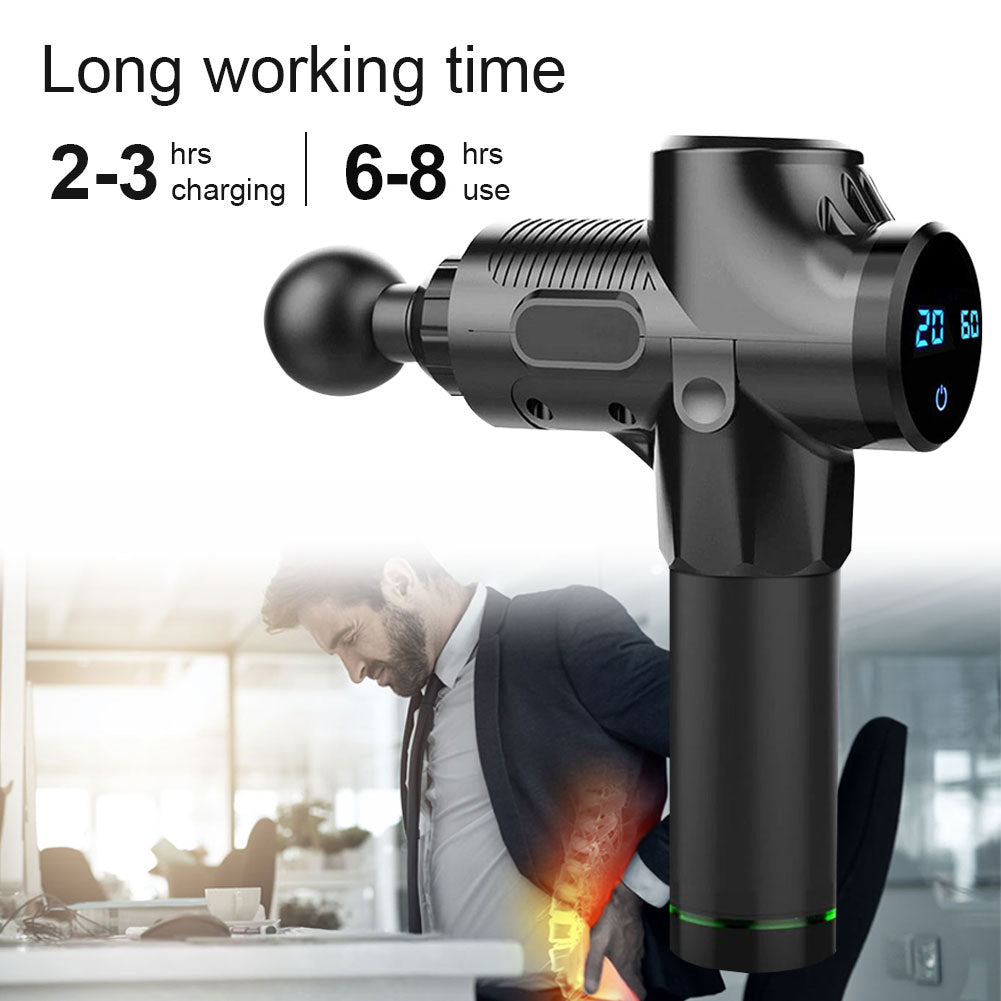 4 in 1 Electric Deep Tissue Massage Gun for Muscle Relaxation & Pain Relief - Perfenq