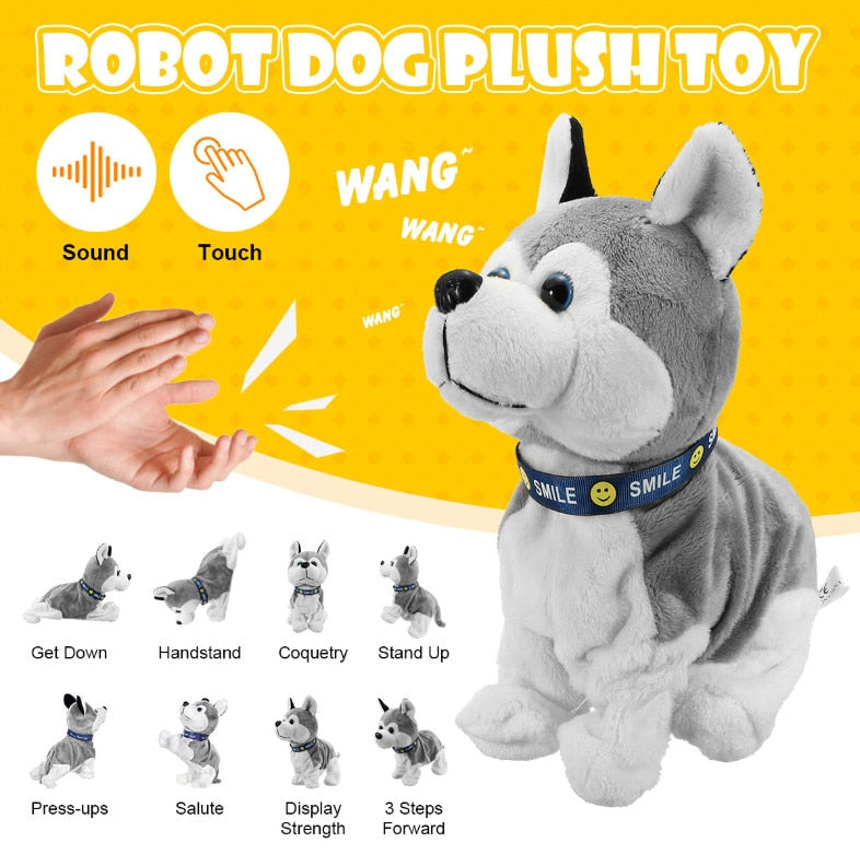 Electric Robot Dog Plush Toy