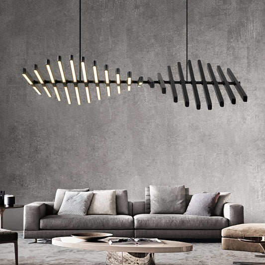 Modern LED Chandelier Lighting Nordic Black/White Office Pendant  Lamps