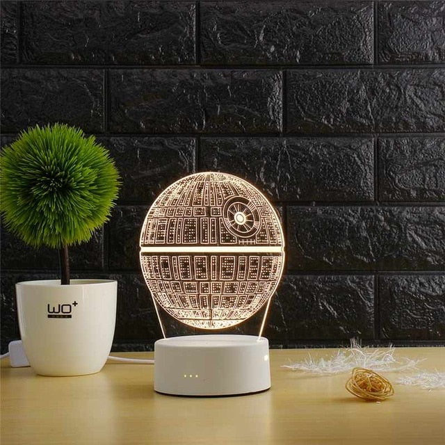 3D Transparent LED Night Lamps