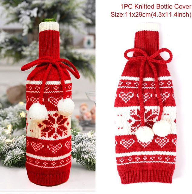 Christmas Wine Bottle Cover