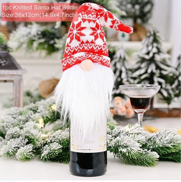 Christmas Wine Bottle Cover