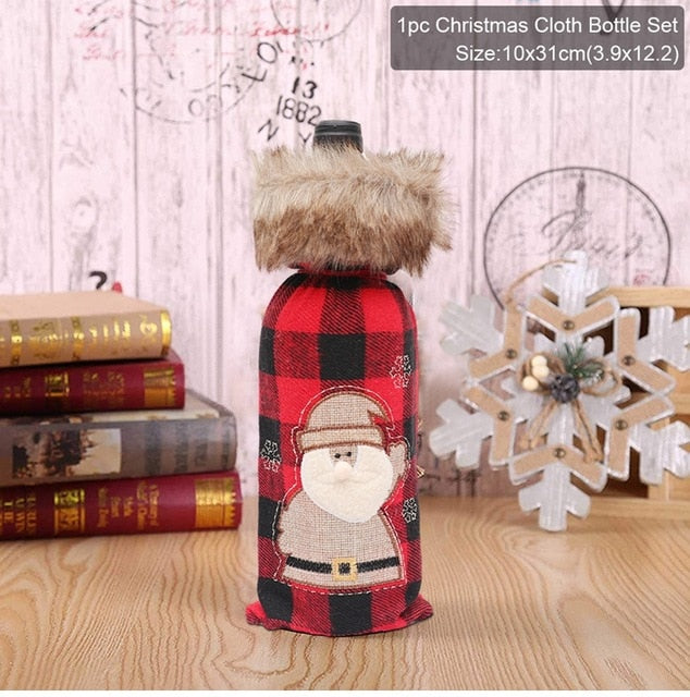 Christmas Wine Bottle Cover
