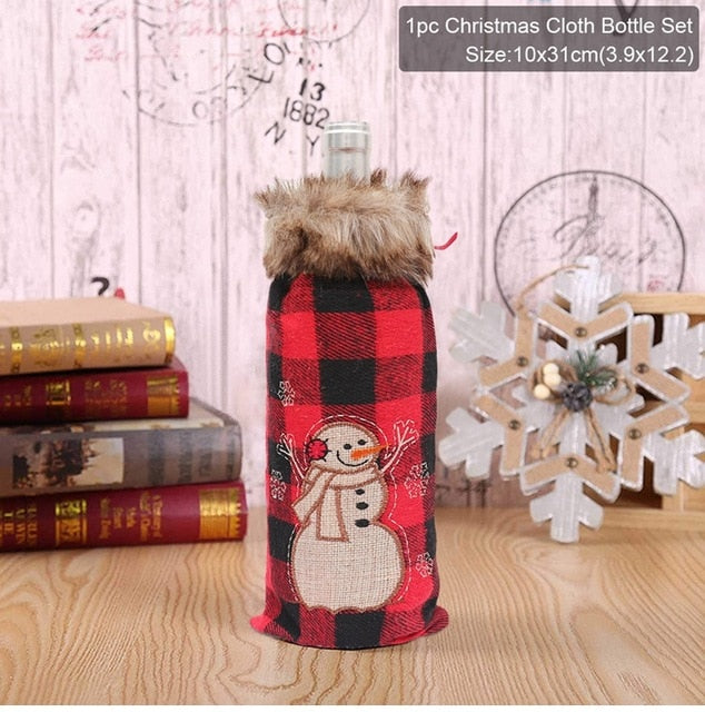 Christmas Wine Bottle Cover