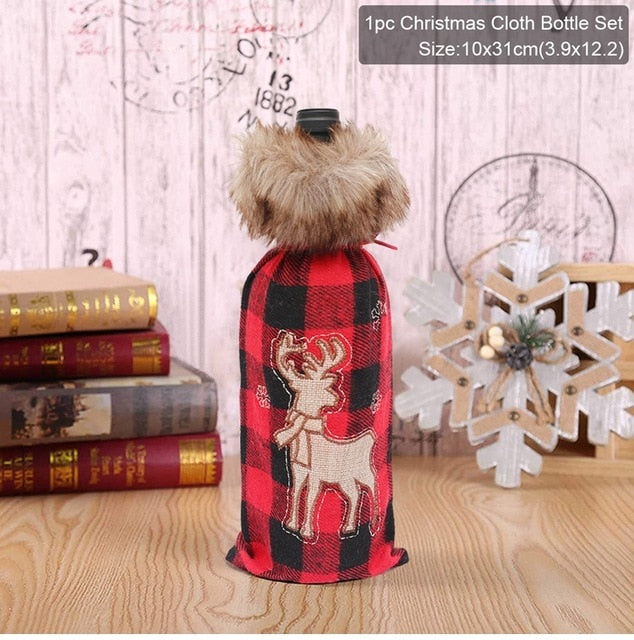 Christmas Wine Bottle Cover