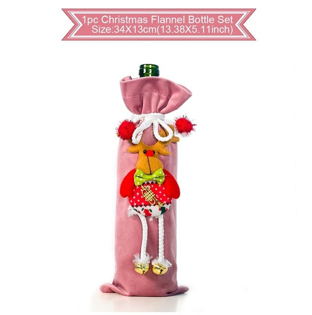 Christmas Wine Bottle Cover