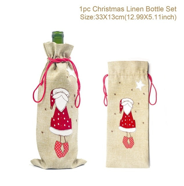 Christmas Wine Bottle Cover