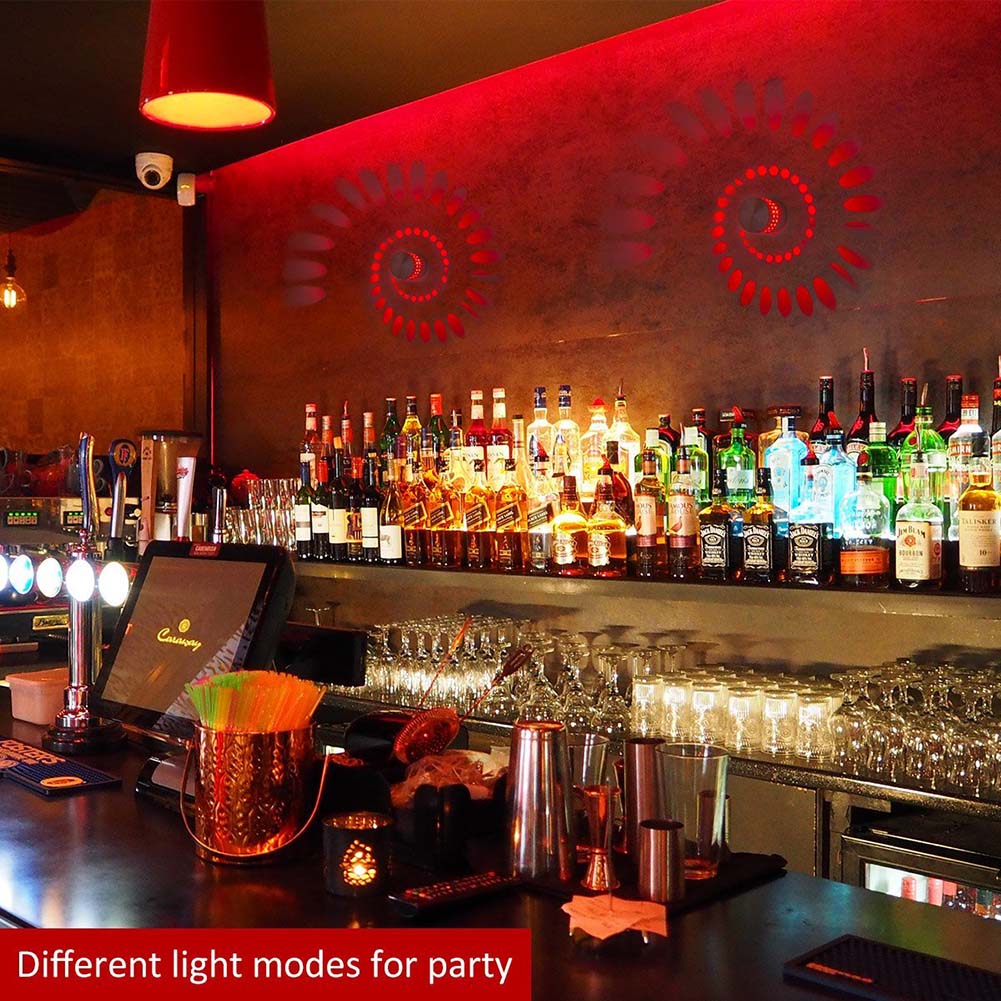 RGB Spiral Hole LED Wall Light