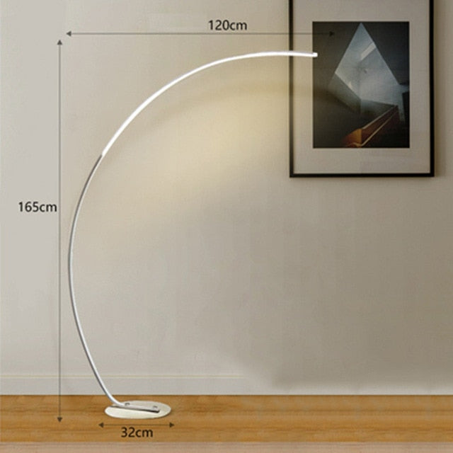 Modern Luxury Curved LED Floor Lamp
