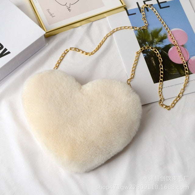 Women's Heart Shaped Crossbody Wallet Purse Shoulder Bag