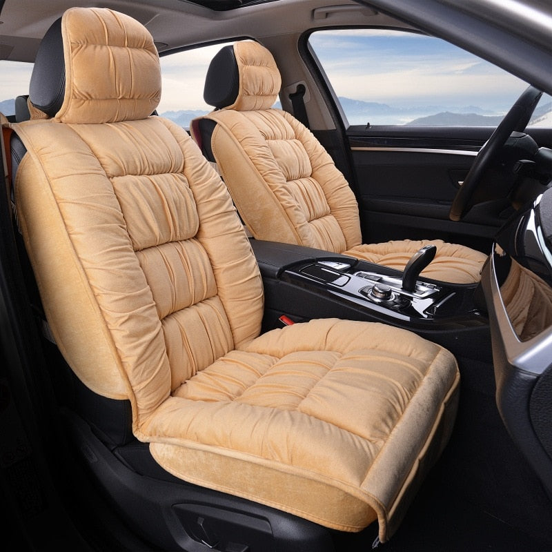 Winter Plush Faux Fur Car Seat Cover