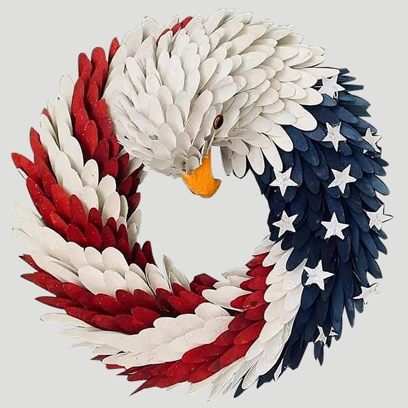 DIY American Eagle Wreath