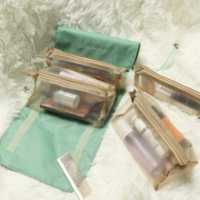 4 in 1 Makeup and Cosmetic Bag For Women