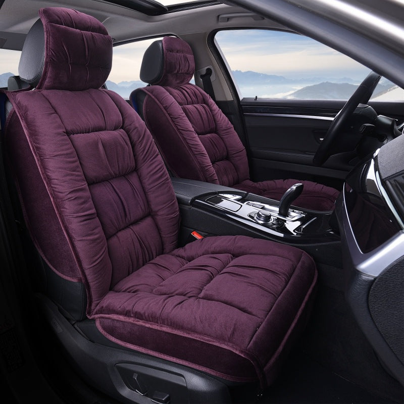 Winter Plush Faux Fur Car Seat Cover