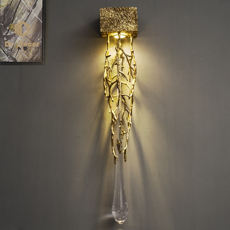 Modern Luxury LED Crystal Wall Lamp For Home