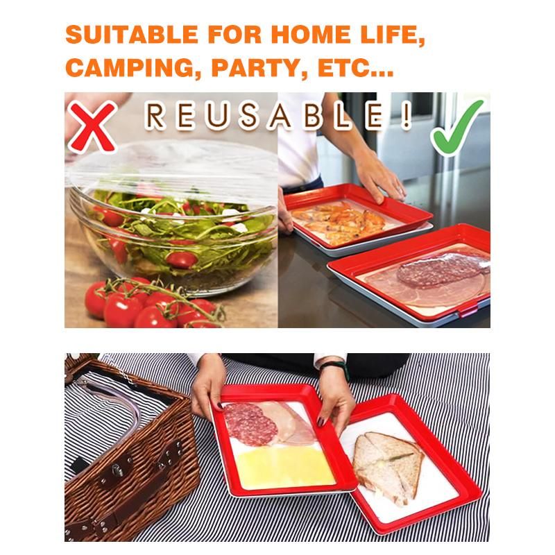 Creative Reusable Food Preservation Tray