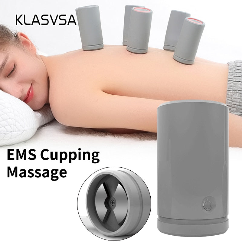 Portable Smart Electric Neck and Back Massager Cupping and Pulse Full Body Massage Relaxation