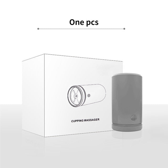 Portable Smart Electric Neck and Back Massager Cupping and Pulse Full Body Massage Relaxation