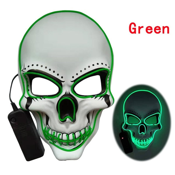 Horror Skull Glowing Mask