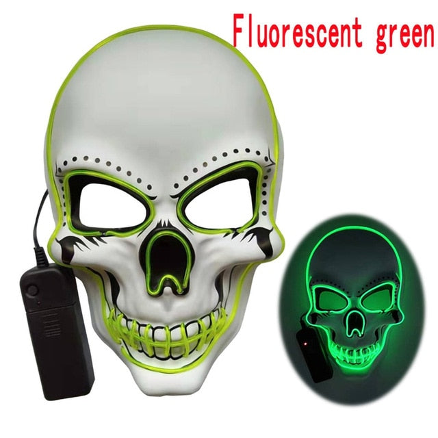 Horror Skull Glowing Mask