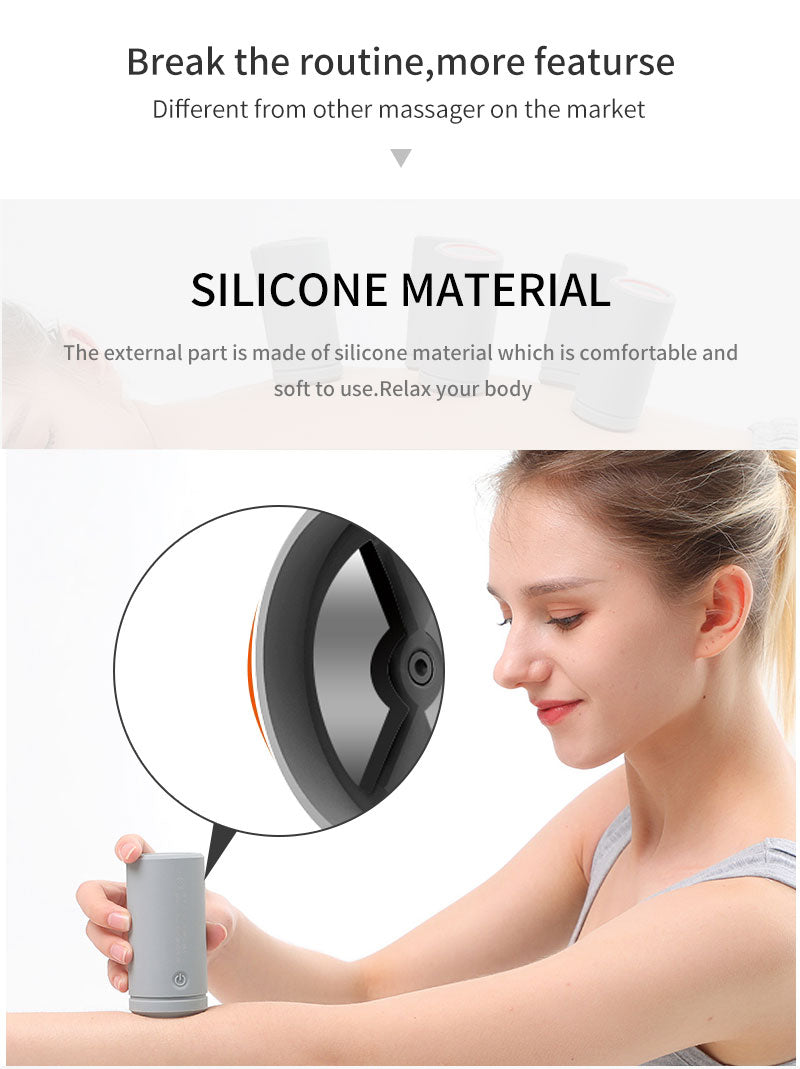 Portable Smart Electric Neck and Back Massager Cupping and Pulse Full Body Massage Relaxation