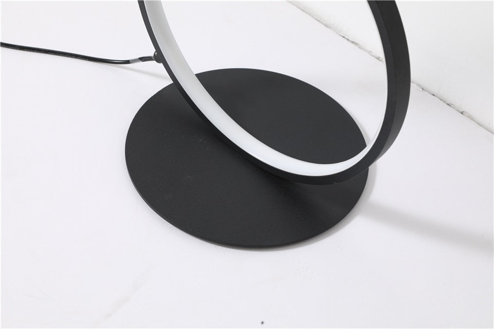 Modern Luxury Ring Touch Switch LED Floor Lamp