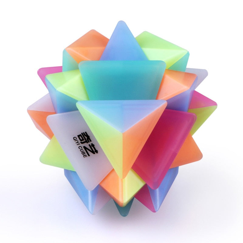 Qiyi Jelly Color Neo Magic Cube Transparent Cube Puzzle Finger Toys Professional Speed Cubes