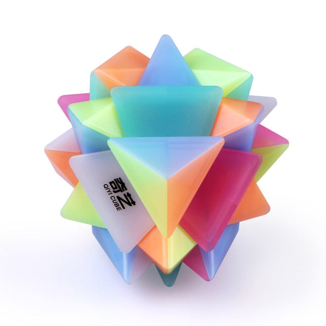 Qiyi Jelly Color Neo Magic Cube Transparent Cube Puzzle Finger Toys Professional Speed Cubes