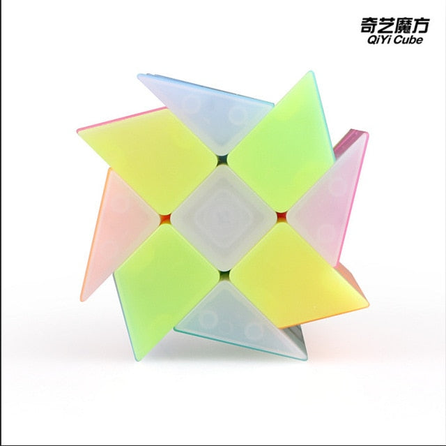 Qiyi Jelly Color Neo Magic Cube Transparent Cube Puzzle Finger Toys Professional Speed Cubes