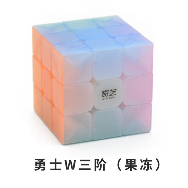 Qiyi Jelly Color Neo Magic Cube Transparent Cube Puzzle Finger Toys Professional Speed Cubes