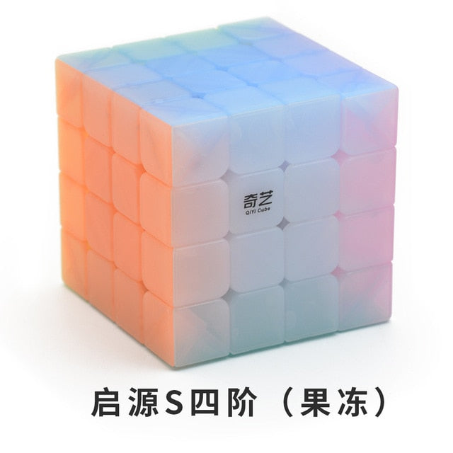 Qiyi Jelly Color Neo Magic Cube Transparent Cube Puzzle Finger Toys Professional Speed Cubes