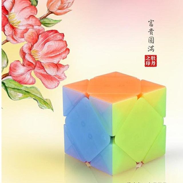 Qiyi Jelly Color Neo Magic Cube Transparent Cube Puzzle Finger Toys Professional Speed Cubes