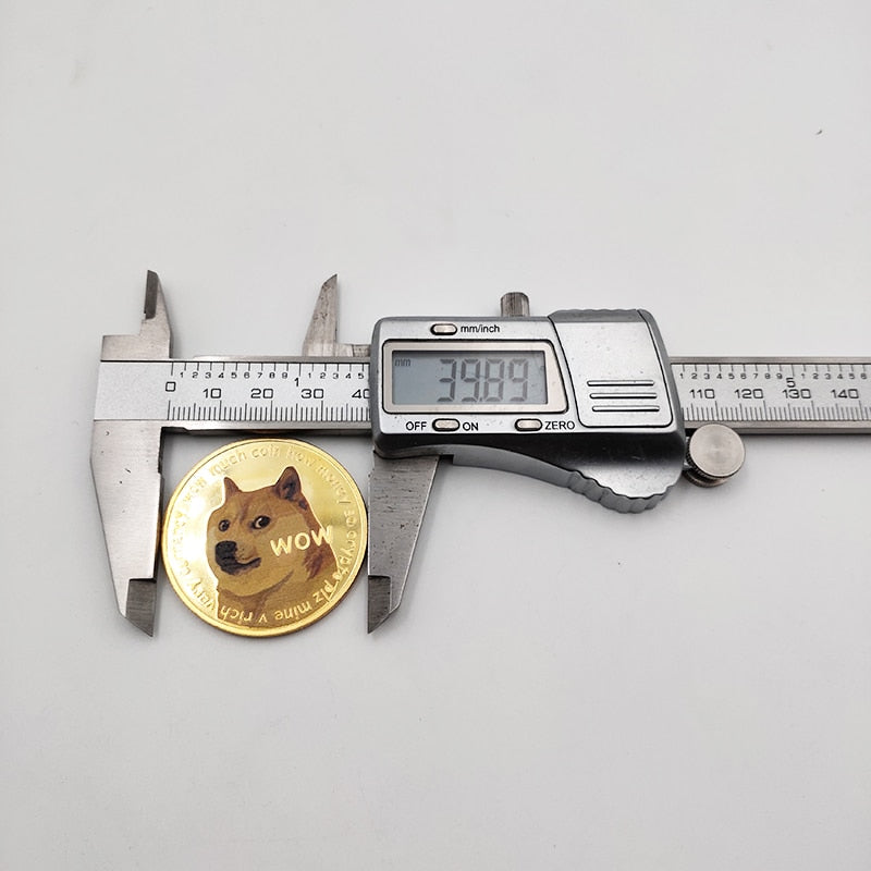 Dogecoin Silver & Gold Plated Metal Coin