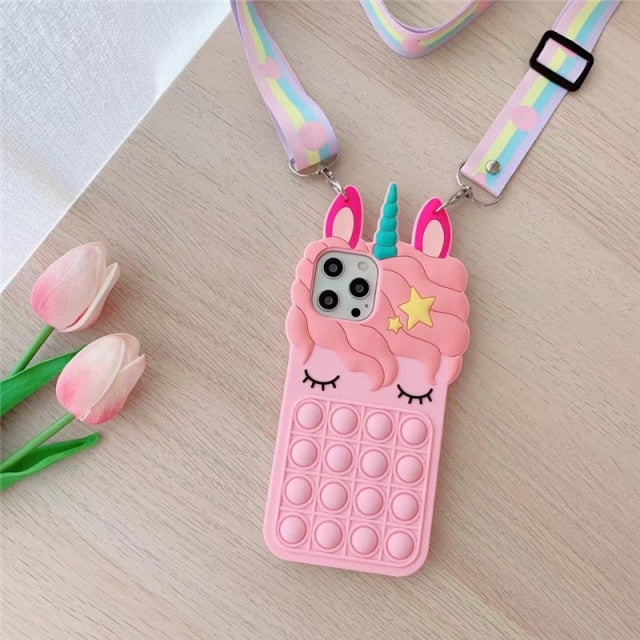 Unicorn Pop It Fidget iPhone Case