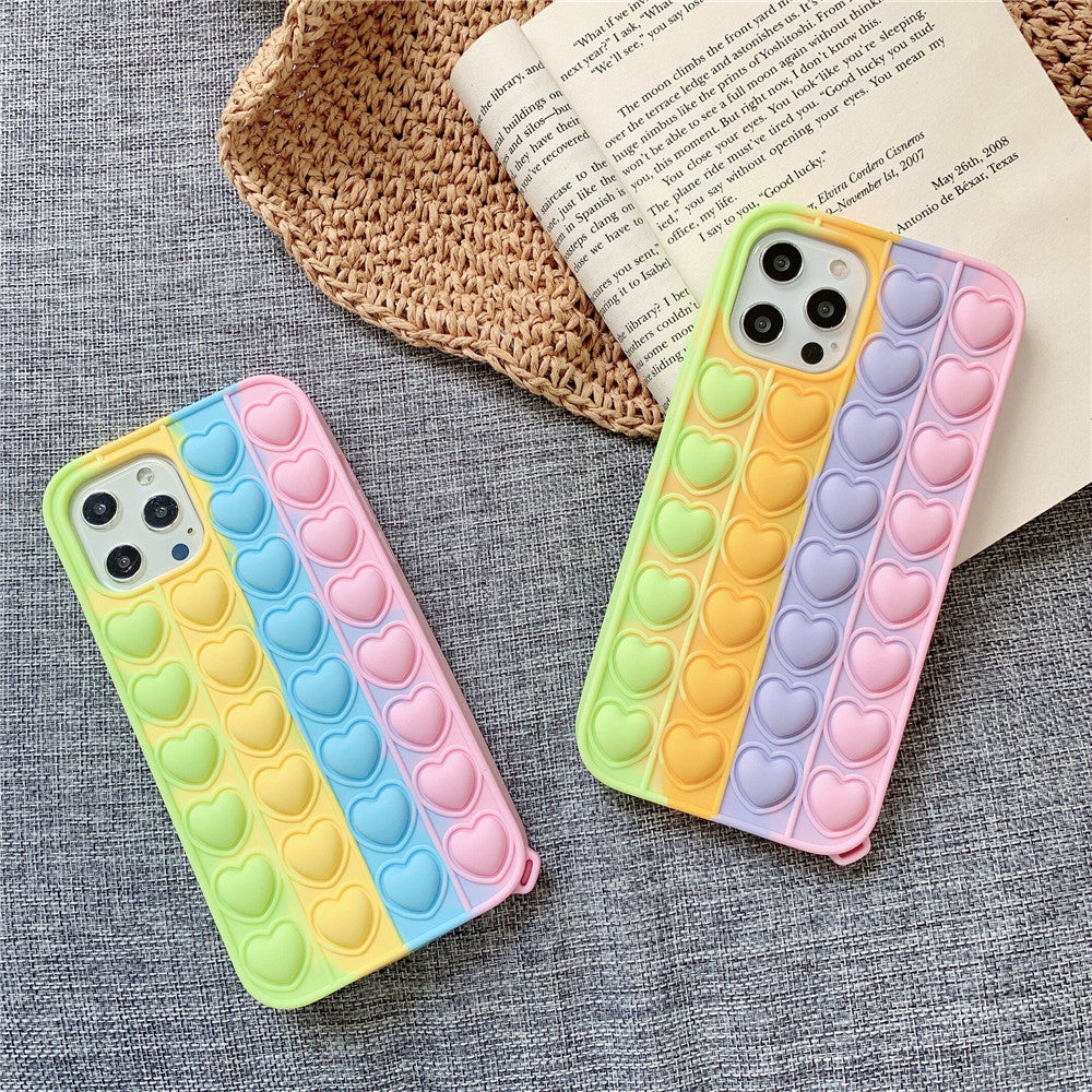 Heart Pop It Fidget iPhone Case