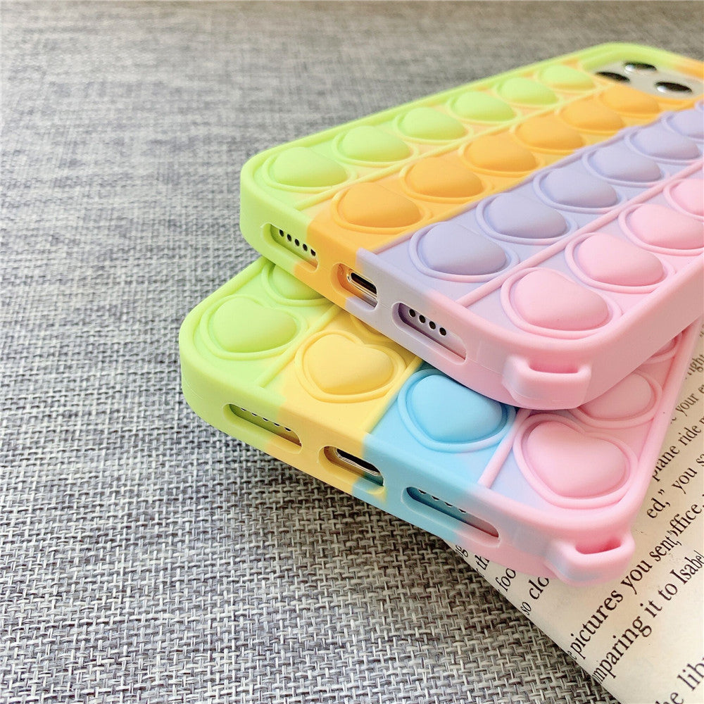 Heart Pop It Fidget iPhone Case