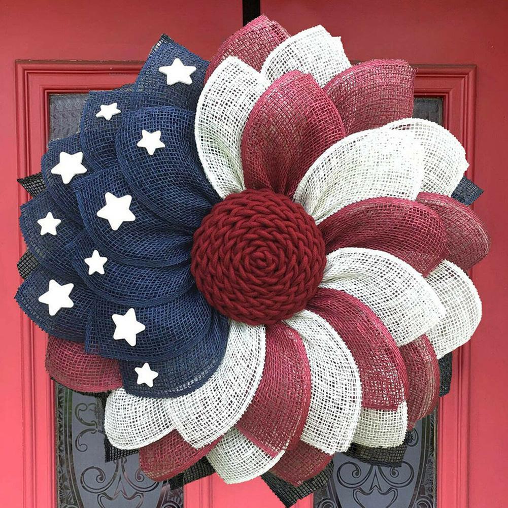 DIY Thanksgiving American Flag Wreath