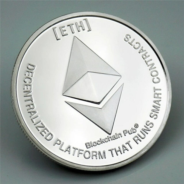 Ethereum & Litecoin Gold Plated Physical Coins