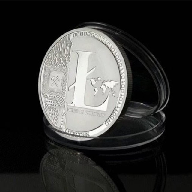 Ethereum & Litecoin Gold Plated Physical Coins