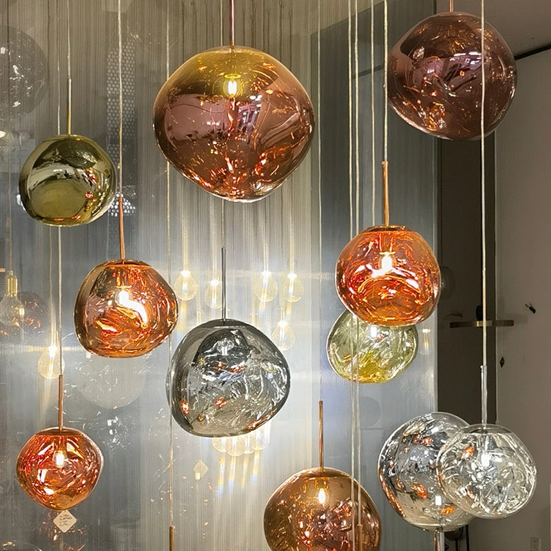Nordic Luxury LED PVC Lava Pendant Lights For Home
