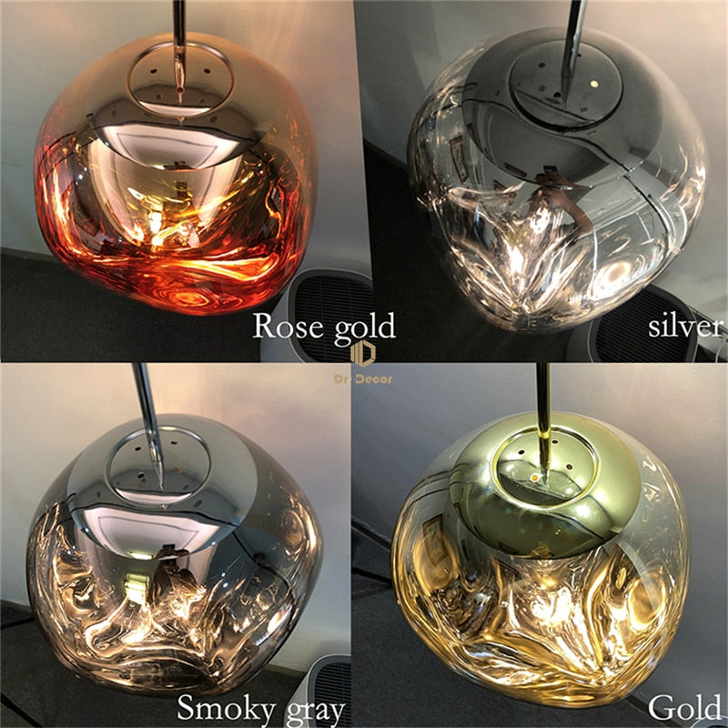 Nordic Luxury LED PVC Lava Pendant Lights For Home