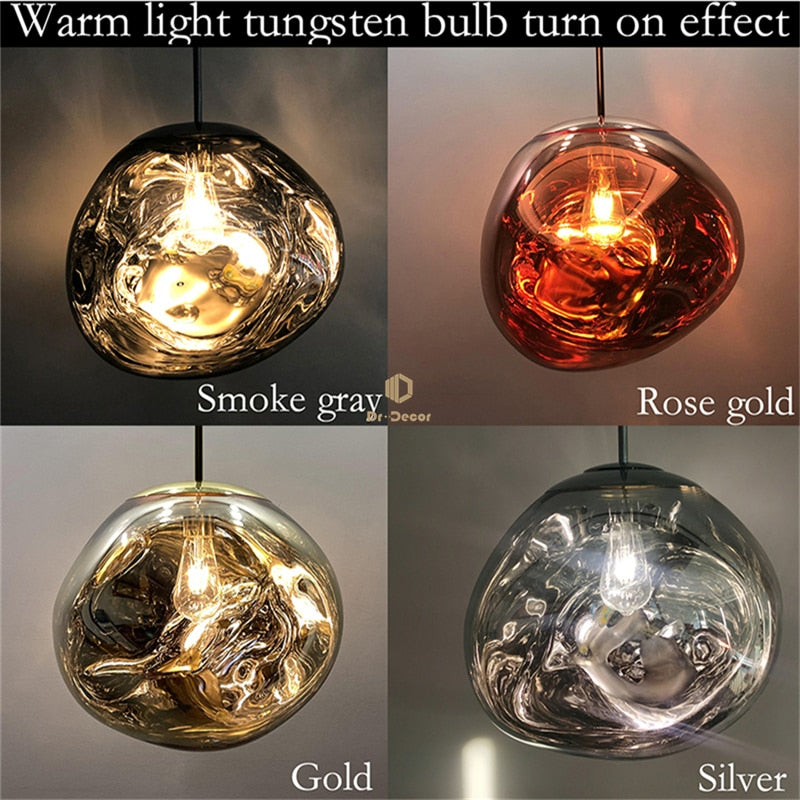 Nordic Luxury LED PVC Lava Pendant Lights For Home