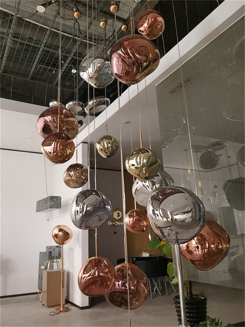 Nordic Luxury LED PVC Lava Pendant Lights For Home