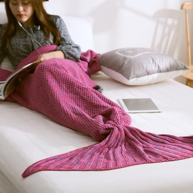 Hot Handmade Mermaid Blanket - Perfenq