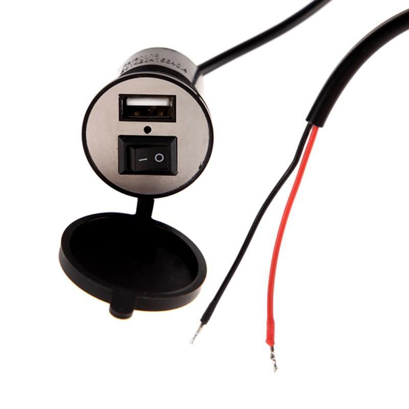 Universal Motorcycle USB Charger with Switch - Perfenq