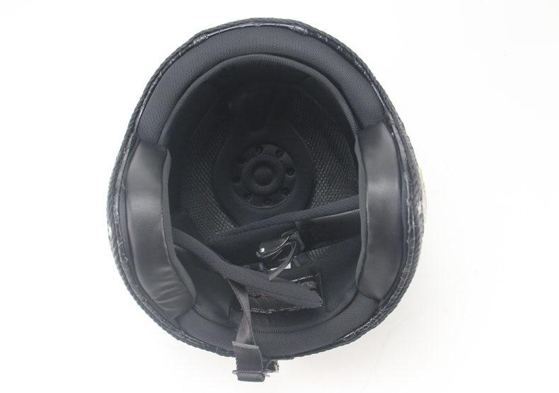 Premium Pu Leather Helmet - Perfenq