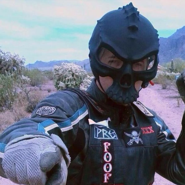 Skull Motorcycle Helmet - Perfenq